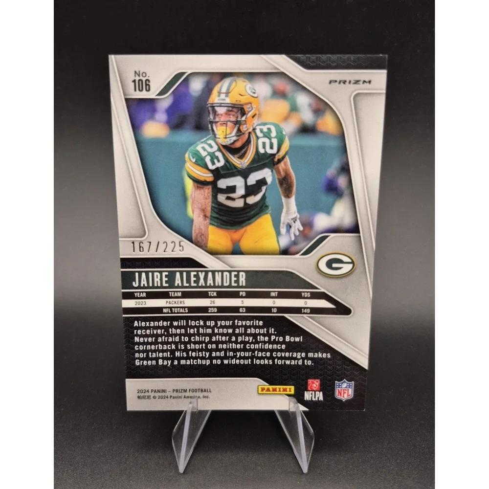 2024 Panini Prizm Jaire Alexander #106 Purple Ice Prizm /225